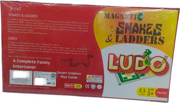 Siddiqui Magnetic Ludo and Snakes & Ladders board games Party & Fun Games Board Game
