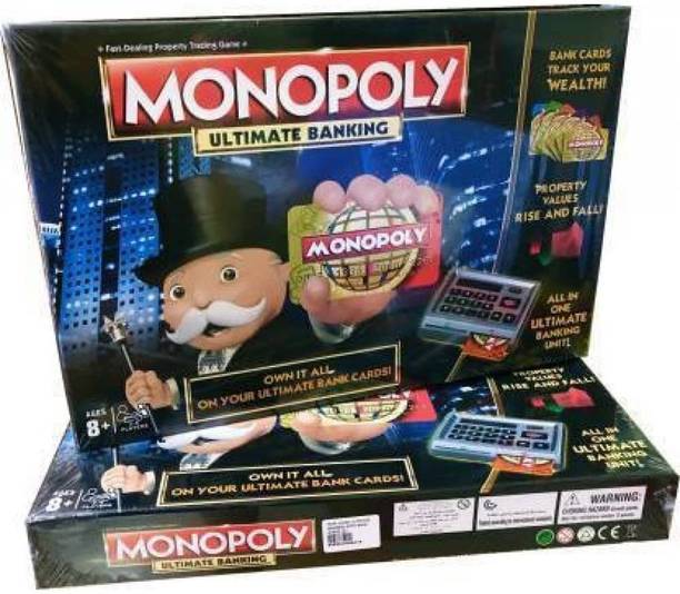 SR Toys Monopoly Ultimate Banking Edition Board Game for Families and Kid Money & Assets Board Game