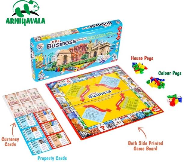 ARNIYAVALA Little Business Popular With Notes 5 In 1 Board Game Along With Other Party & Fun Board Game
