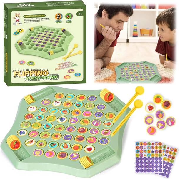 Fraimingo Educational Pattern Matching Board Toy Educational Board Games, Flip Game Educational Board Games