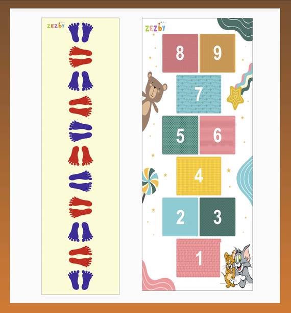 zezby Hopscotch Jumbo Play Mat, Game for Kids, Adults, Indoor-Outdoor Fun Game Party & Fun Board Game