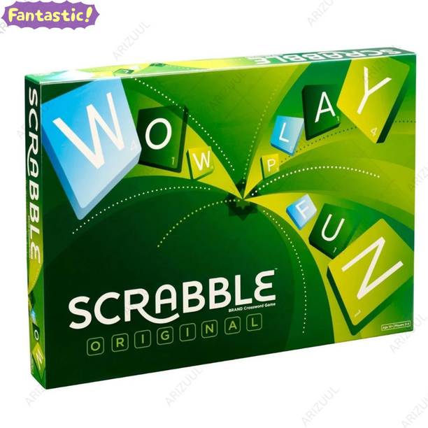 Arizuul Scrabble Word Game for Kids & Family – Fun Letter Board Game with Accessories Board Game Accessories