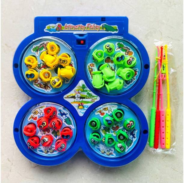MOVE TOYS Fish Catching Fun Game Toy (Multicolour) Party & Fun Board Game