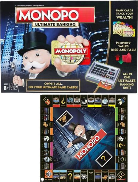 Zuuluzrs Monopoly Ultimate Banking Edition | Digital Banking, Cashless Board Game Board Game Accessories