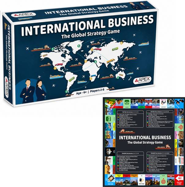 APEX MEDIA AND MARKETING INDIA APEX International Business Board Game | Global Strategy Trading Game Money & Assets Board Game
