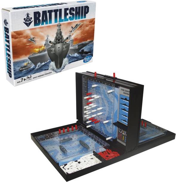 HASBRO GAMING Battleship Board Game Classic Strategy Game For Kids Ages 7 & Up, For 2 Players Strategy & War Board Game