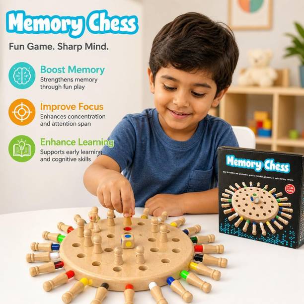 Sotnof Memory Chess Game for Kids, Color Match Brain Development Toy Educational games