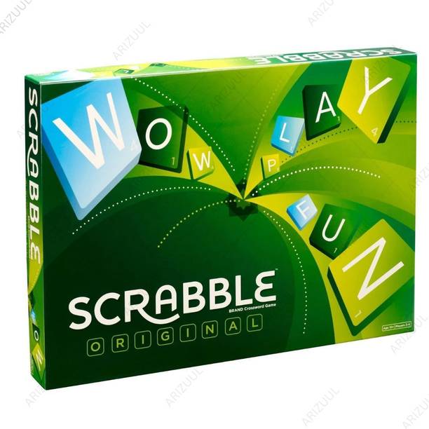Arizuul Fun Word & Letter Game Scrabble Board Game for Kids & Family Board Game Accessories