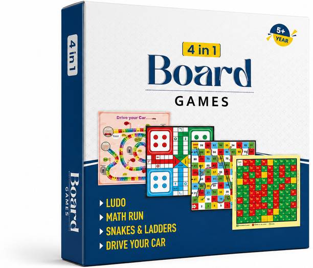 SHREE TOY 4 IN 1 BOARD GAME Educational Board Games