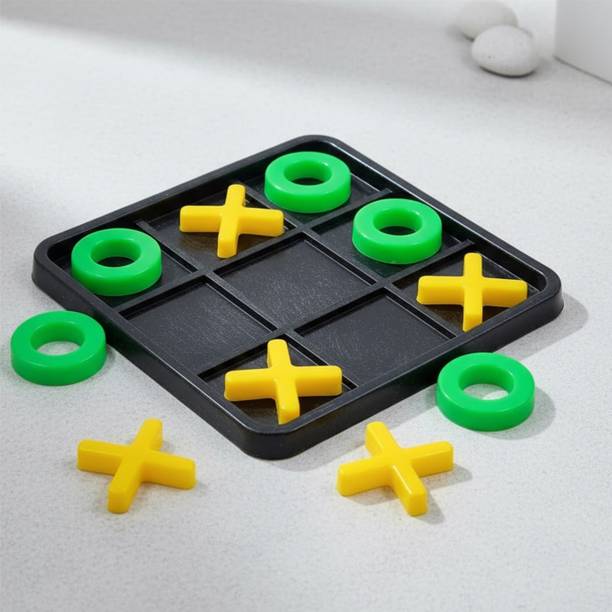 Fizzy Funs Classic Tic Tac Toe Game for Kids & Adults | 2-Player Travel-Friendly Board Game Board Game Accessories