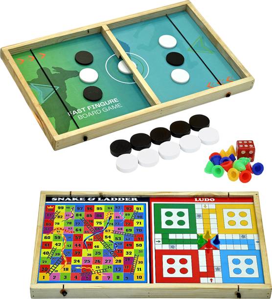 Signamio 3in1 Fastest Finger First String Sling Wooden Board Game Accessories
