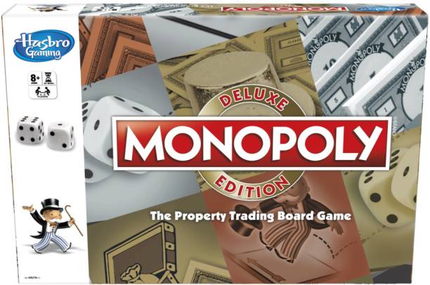 Monopoly Deluxe Edition For Families And Kids 8 and up Money & Assets Games Board Game