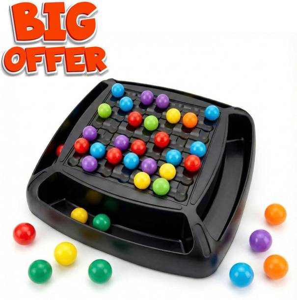 Glenston Rainbow Brain Development Board Game with 120 Color Balls Family Party Fun Toy Board Game Accessories