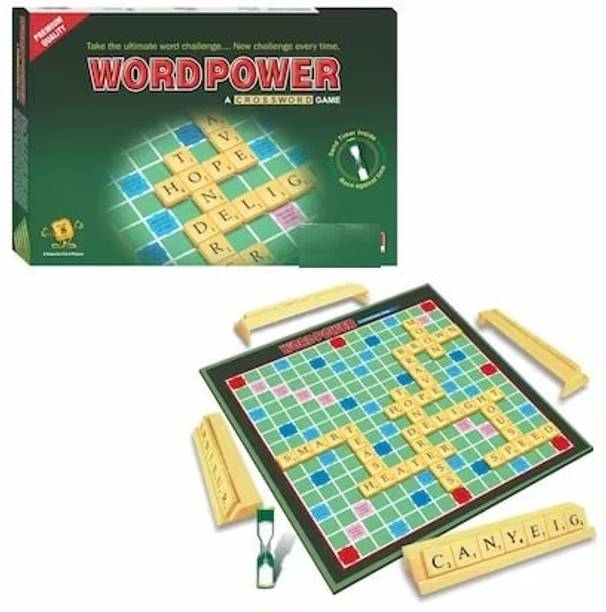 zokato Word Power Premium - Crossword Scrabble Spell Intellectual Board Game for Kids Board Game Accessories