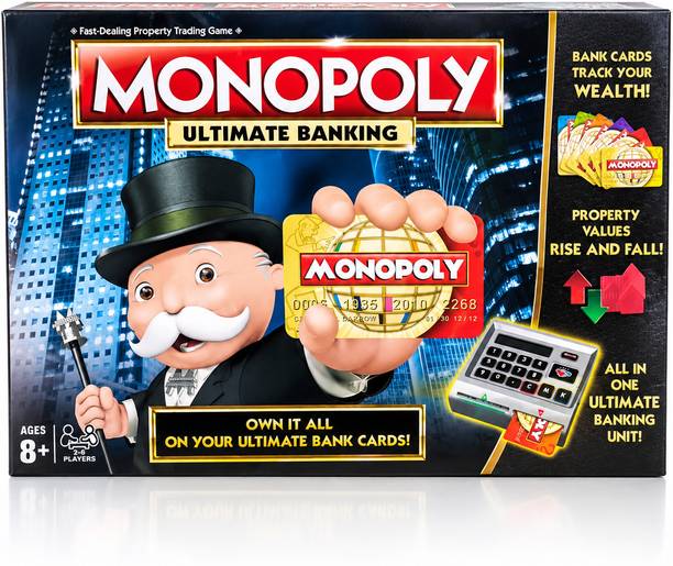 PSOnlineHub Monopoly Ultimate Banking Electronic Board Game Money & Assets Board Game Money & Assets Board Game