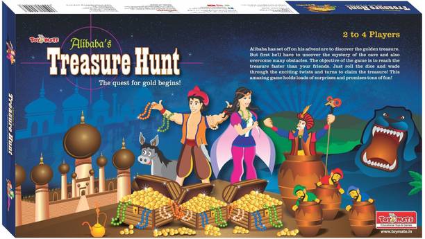 Toymate Alibaba's TREASURE HUNT- A new concept family board game age 6 years to adult. Party & Fun Board Game