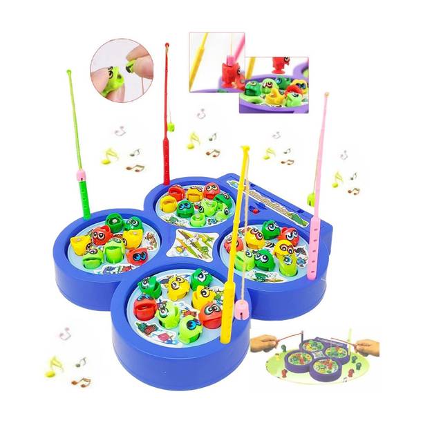 Bestie Toys Magnetic Fishing Game Board Set Fun Game (4 Fishing Rods , 32 Fish) Party & Fun Board Game