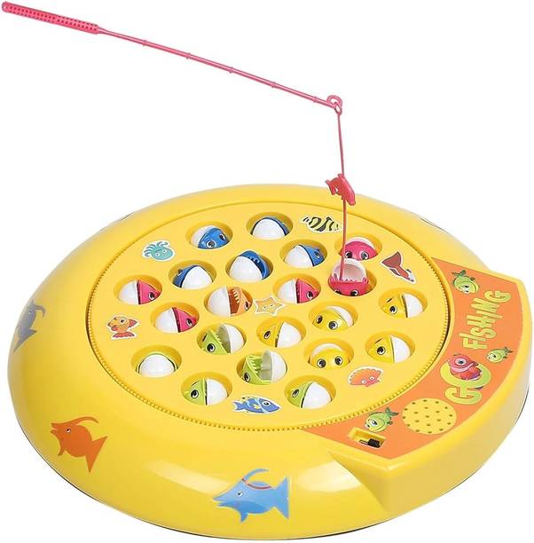 Lumiset Fishing Toy for Kids with Music Educational Board Games