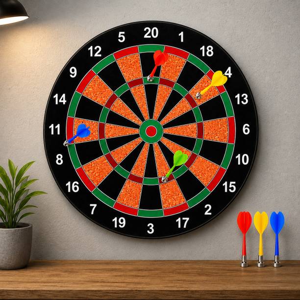 Meeraindustries DART BOARD 35.5 (BLUE) -1 Dart Board Game