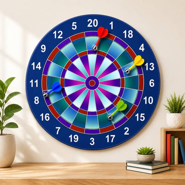 Meeraindustries DART BOARD 40.5 (BLUE) -01 Dart Board Game