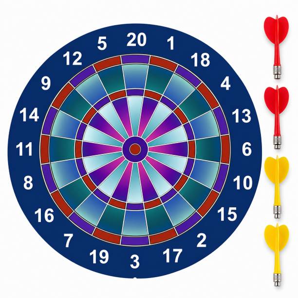 Meeraindustries DART BOARD 35.5 (BLUE) -1 Dart Board Game