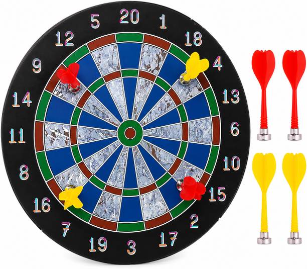 Meeraindustries DART BOARD 35.5 (BLUE) -1 Dart Board Game