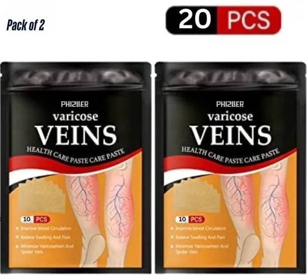 PHIZLLER Reduce appearance of veins using Turmeric Vericose Vein Patch Plaster & Patch