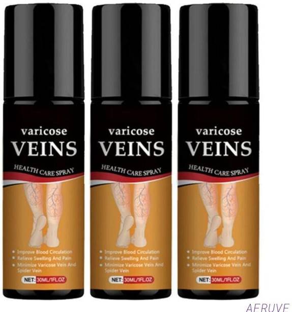 AERUVE Leg Pain Relief Spray - Quick Absorbing Herbal Therapy Liquid (3 x 50 ml) Spray