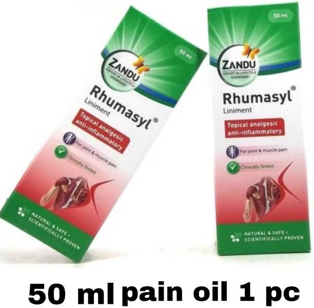 ZANDU RHUMASYL PAIN OIL LINIMENT OIL FOR INJURY SPRAIN BACK PAIN Liquid