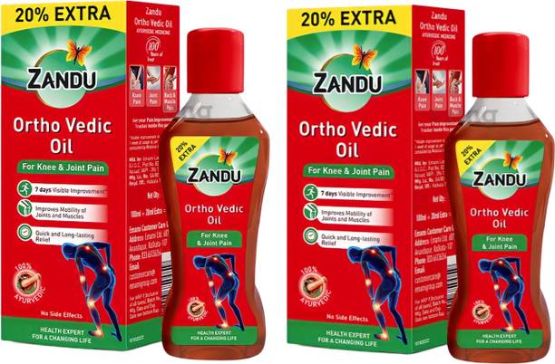 ZANDU Ortho Vedic Pain Relief Oil for knee, joint & muscle , improvement in 7 days Liquid