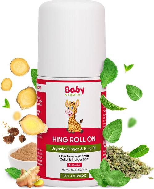 BabyOrgano Hing Roll on for colic, constipation and indigestion in babies Liquid