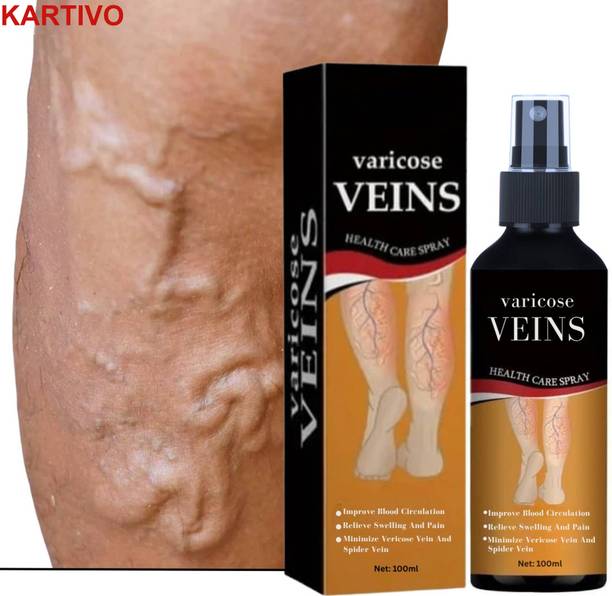 KARTIVO Herbal Leg Veins Spray – Natural Swelling Solution Liquid