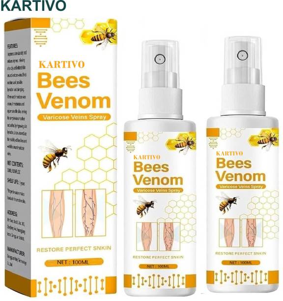 KARTIVO Bee Venom Varicose Veins Relief Spray – Herbal Relief for Legs Liquid