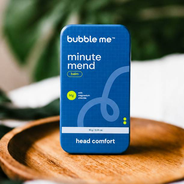 Bubble me Minute Mend Magnesium Balm 10g | Migraine Headache Relief | 2-Minute Reset Balm
