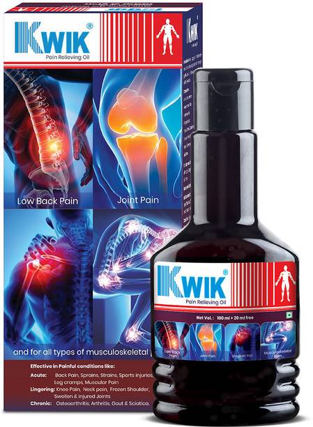 Kwik Pain Relieving Oil for Joint Pain Liquid (120 ml)
