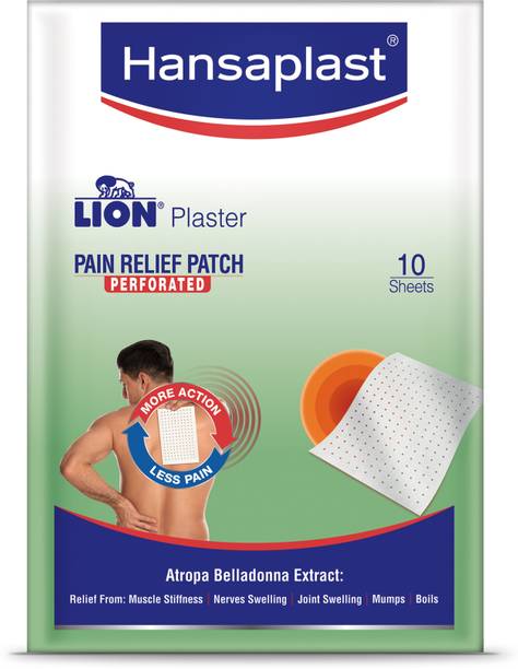 HANSAPLAST Lion Belladonna Plaster |Instant relief from muscular & joint pain| Ayurvedic Plaster & Patch