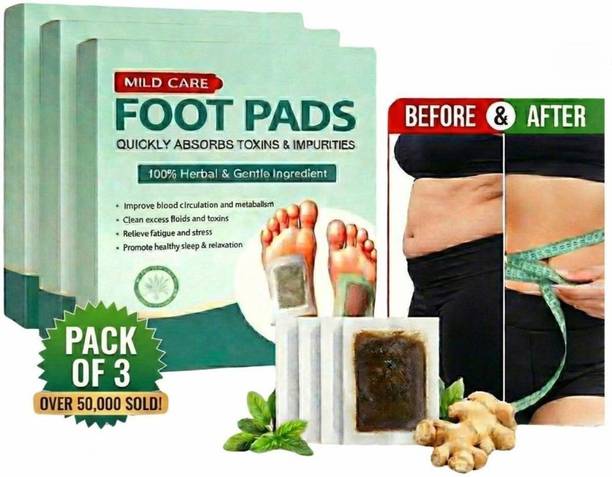 Morviyan Ginger Foot Detox Pad For Weight Loss 30 Patches Pack For Herbal Detox