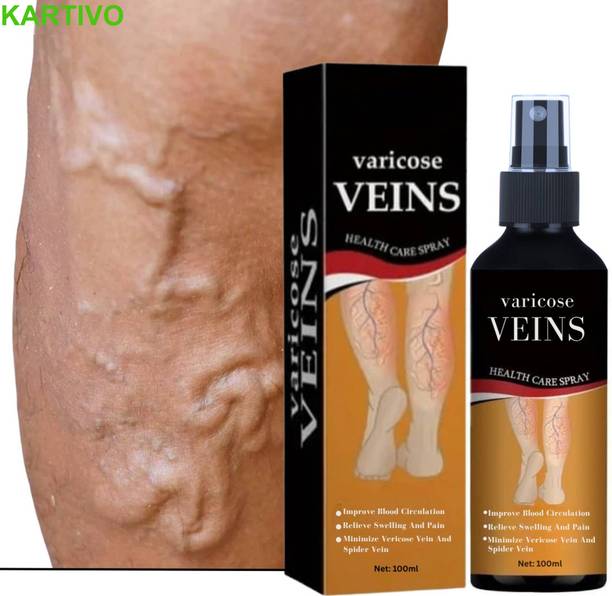 KARTIVO Herbal Anti Varicose Spray – Quick Pain Solution Liquid
