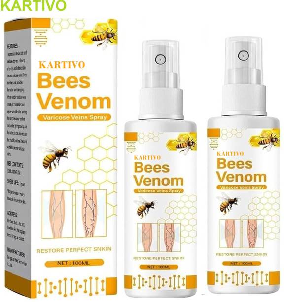 KARTIVO Bee Venom Varicose Veins Relief Spray – Natural Herbal Spray Liquid