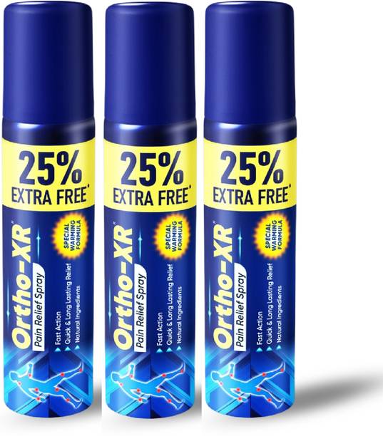 ORTHOXR Pain Relief Spray 50gms For Back, Joint, Shoulder, Knee & Ankle - (Pack of 3) Spray