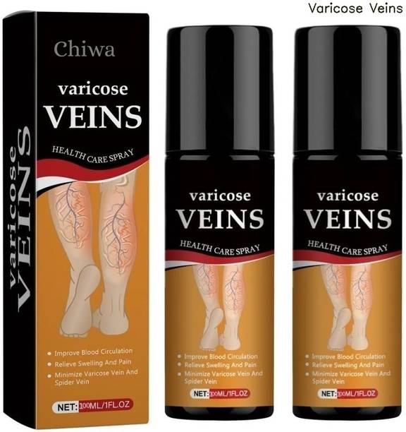 CHIWA Varicose veins spray quick comfort support relieves swelling cramps pain Liquid