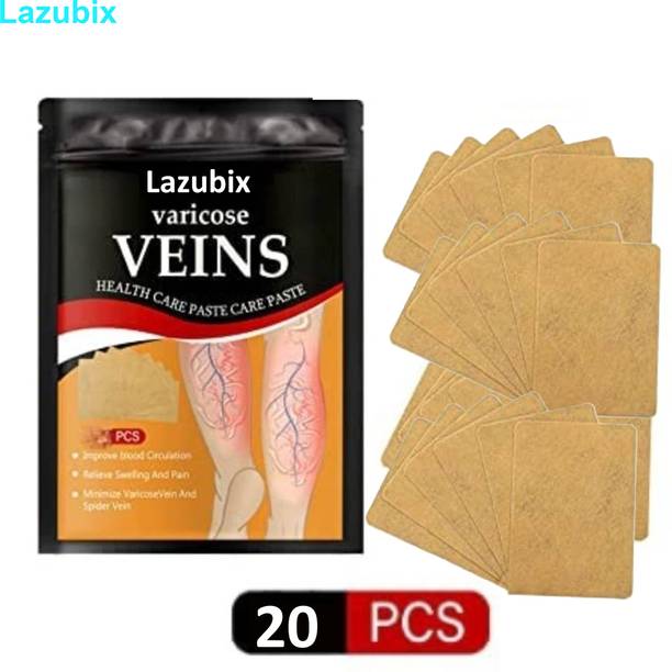 Lazubix Natural Plant-Based Vericose Vein Patches for Active Lifestyles 20 Patches Plaster & Patch