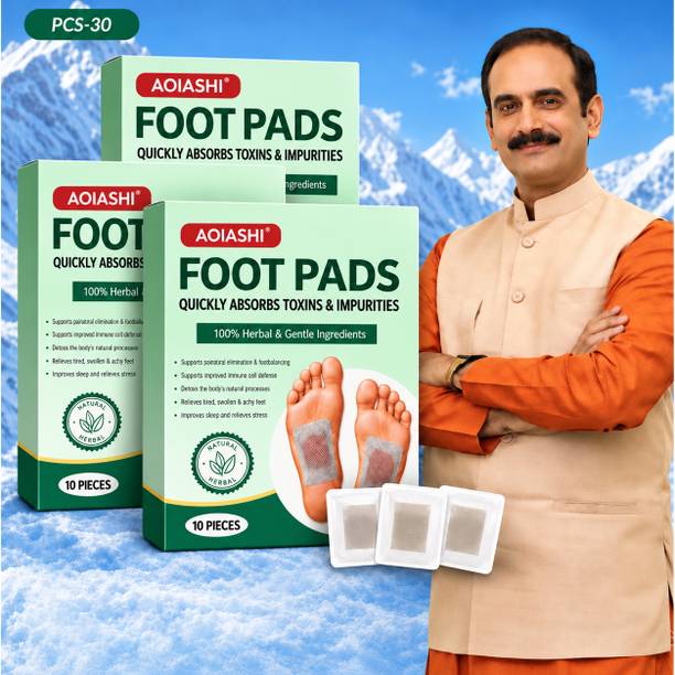 AOIASHI Ginger Foot Detox Pad For Weight Loss For Herbal Detox (10+20) Plaster & Patch