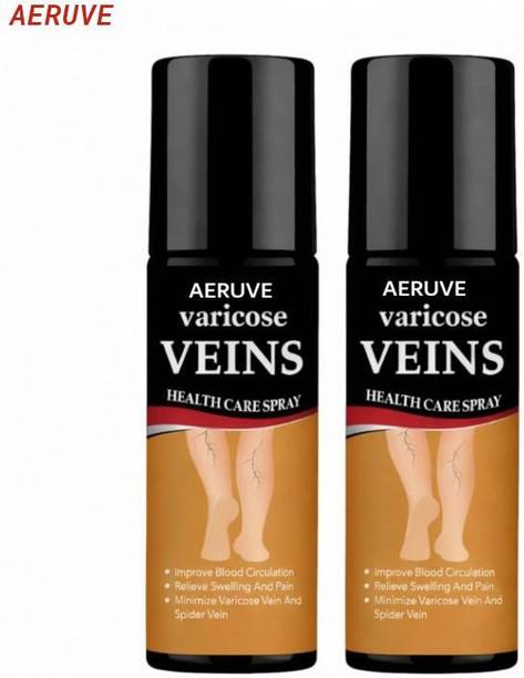 AERUVE Herbal Varicose Veins Spray Herbal Spray for Pain Free Legs Liquid (2 x 50 ml) Spray
