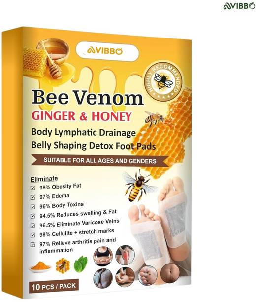 Avibbo Bee Venom Ginger & Honey Foot Pads Repair Foot Therapy Plaster & Patch