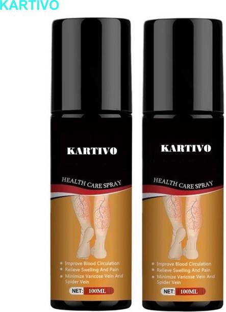 KARTIVO Herbal Varicose Veins Spray – Leg Relaxation Pack of 2 Liquid