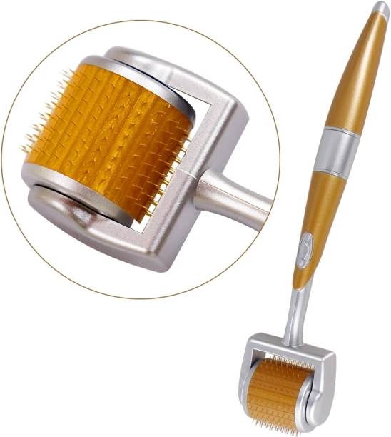 Cure18 GTS Derma Roller 0.5 mm 192 Needles Gold Plated Titanium Alloy Needles Roller