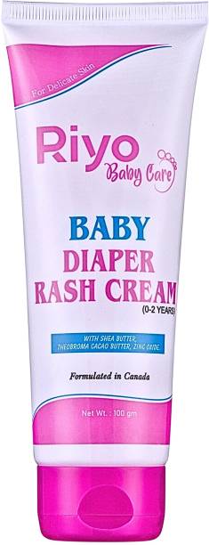 Riyo Herbs Baby Diaper Rash Cream With Shea Butter, Vitamin E, Protect From Diaper Rashes