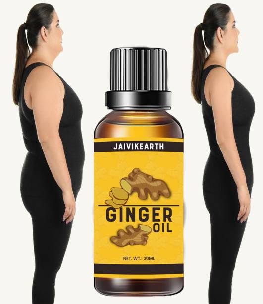JaivikEarth Tummy Fat Burner Oil Weight Loss Ginger Oil Belly Drainage Ginger Slim Oil