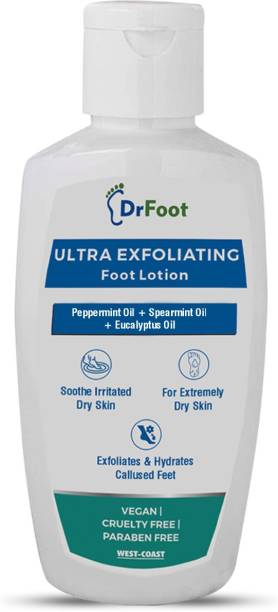 Dr Foot Ultra Exfoliating Foot Lotion for Hydrate, Exfoliate, Dry Skin - 100ml